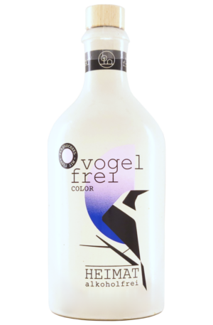 GIN-Alternative Vogelfrei Color von der renommierten Distillerie Heimat (mit Farbwechsel bei Zugabe von Tonic)